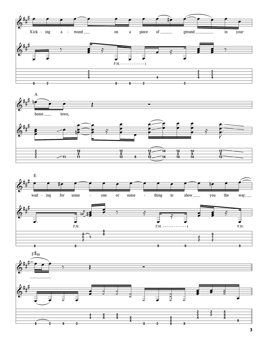 Time Acoustic Guitar scores gallery preview page 3