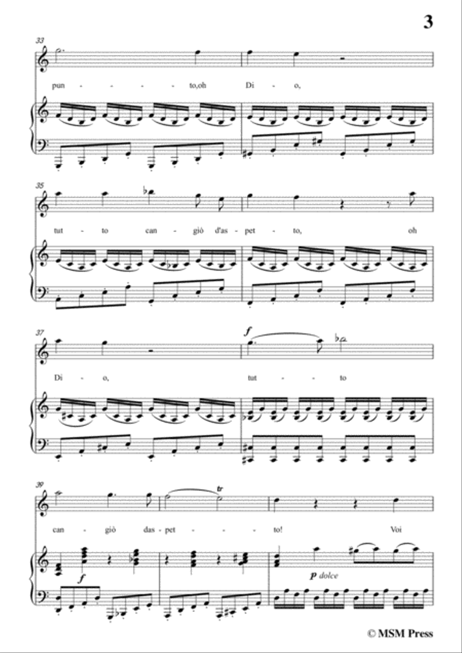 Schubert-Misero pargoletto,in a minor,for Voice&Piano Voice scores gallery preview page 5
