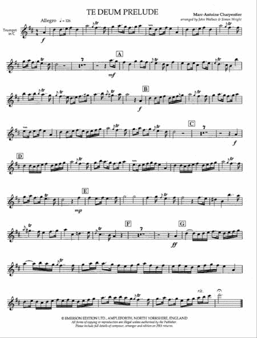 Te Deum Prelude Te Deum Prelude Chamber Music scores gallery preview page 4