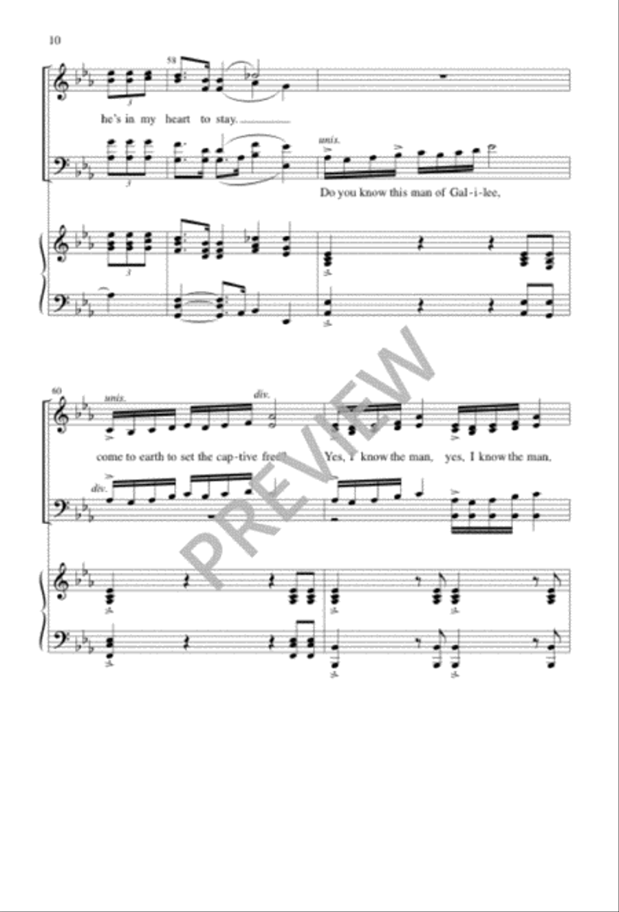 And He Blessed My Soul 4-Part scores gallery preview page 10