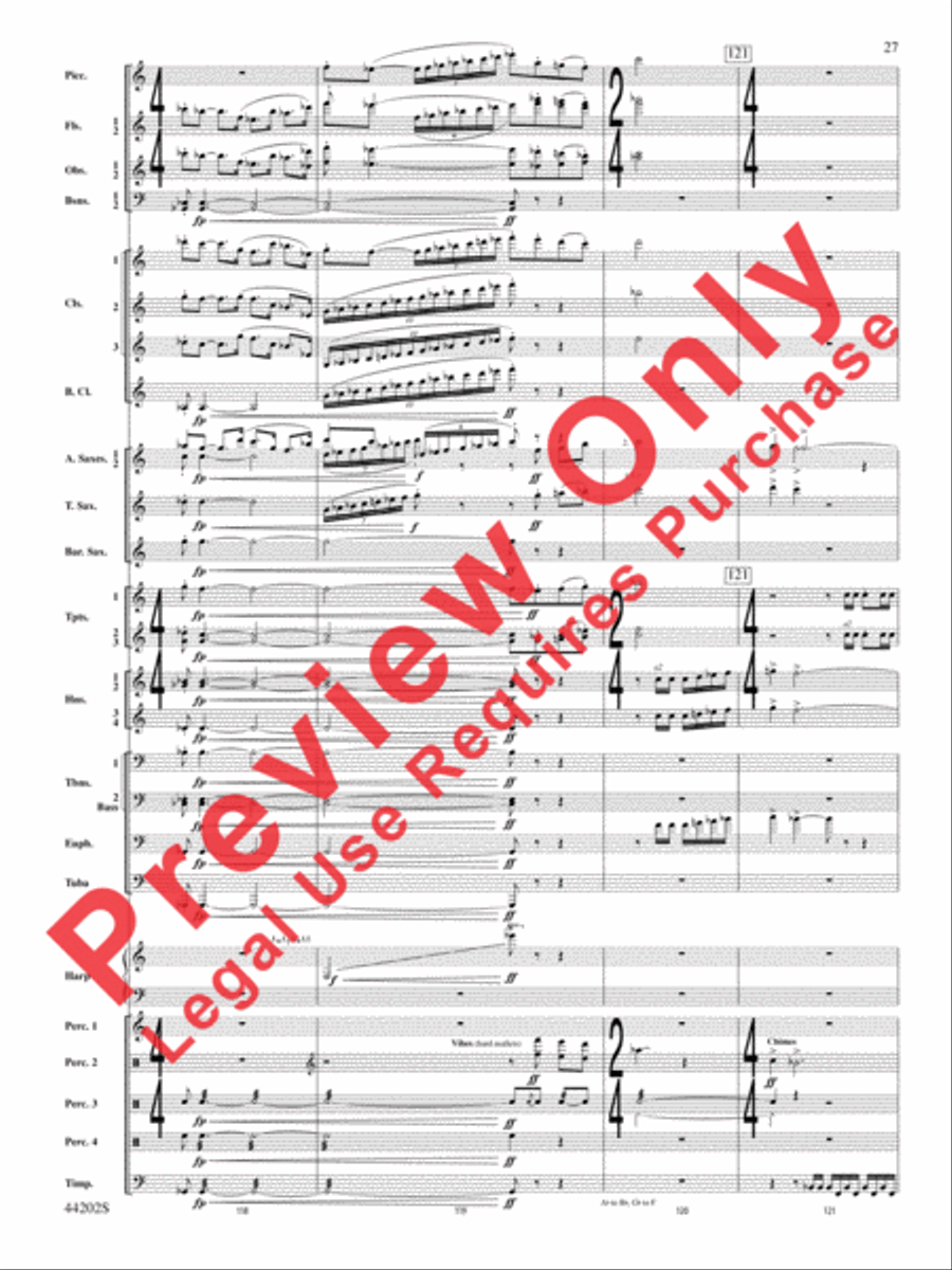 A Celebration Overture Concert Band scores gallery preview page 28