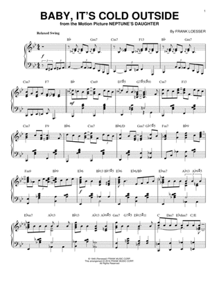 Book cover for Baby, It's Cold Outside [Jazz version] (arr. Brent Edstrom)