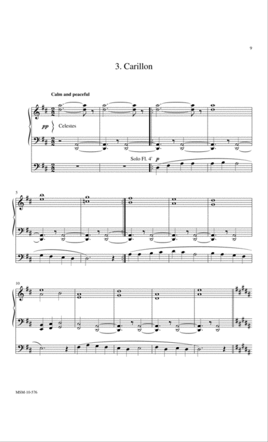 Triptych on Adoro te devote Organ scores gallery preview page 4