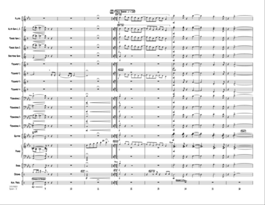 Spain - Conductor Score (Full Score) Jazz Ensemble scores gallery preview page 2