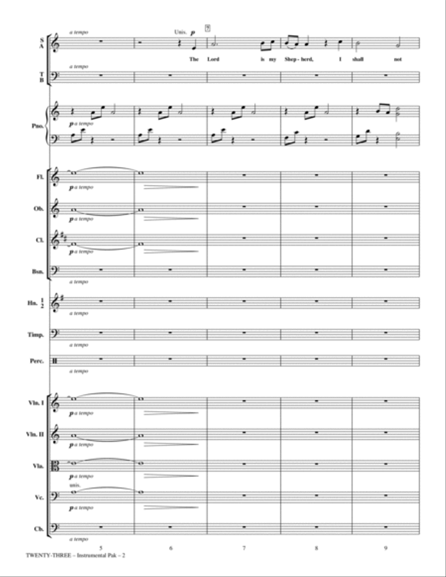 Twenty-Three (arr. Phillip Keveren) - Full Score Choir scores gallery preview page 2