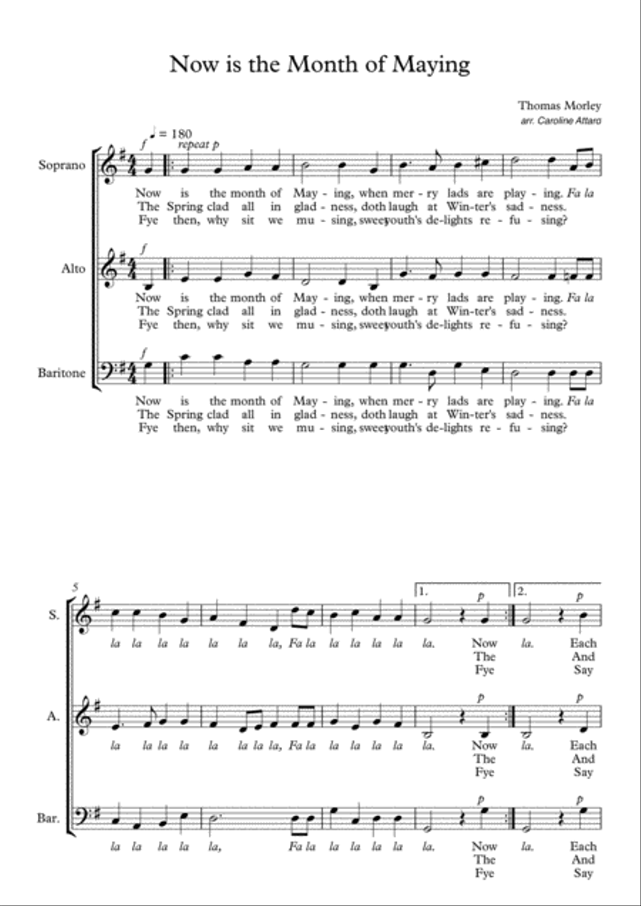 Now is the Month of Maying 3-Part scores gallery preview page 1