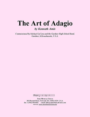 The Art of Adagio - STUDY SCORE ONLY