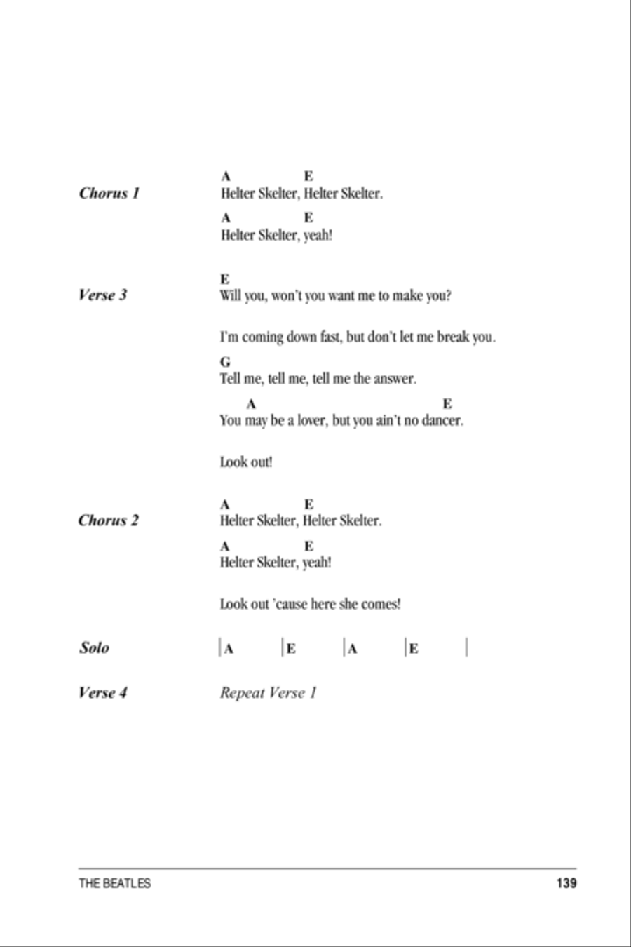 Helter Skelter Acoustic Guitar scores gallery preview page 2
