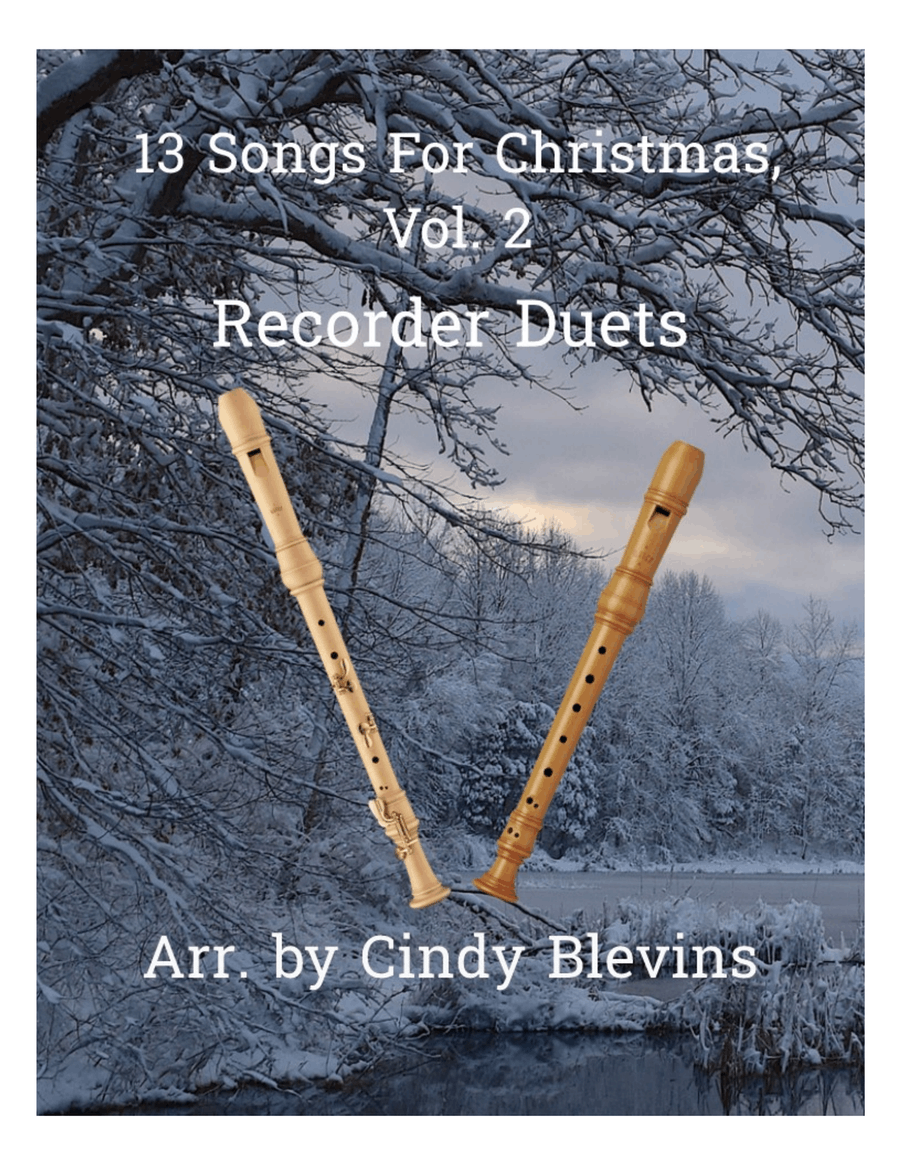 13 Songs for Christmas, Vol. 2, Recorder Duets Woodwind Duet scores gallery preview page 1