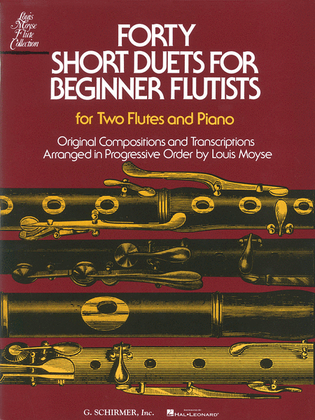 Book cover for Forty Short Duets for Beginner Flutists