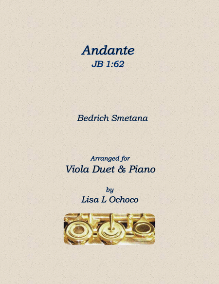Andante JB 1:62 for Viola Duet and Piano image number null