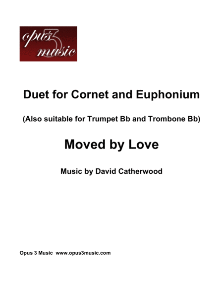 Duet for Cornet and Euphonium - Moved by Love by David Catherwood image number null