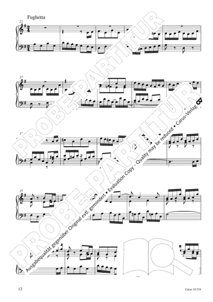 Chorale arrangements. First part of the Clavier-Ubung