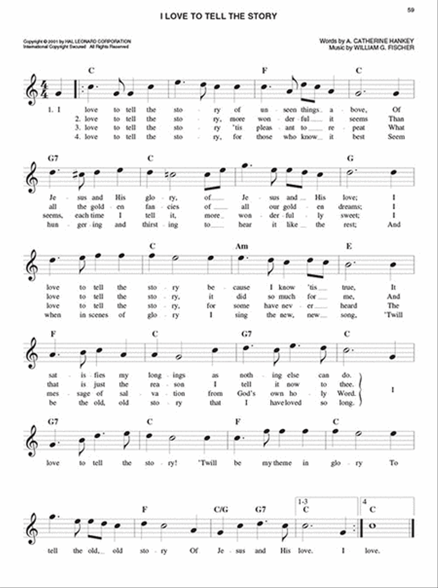 The Easy Hymn Fake Book The Easy Hymn Fake Book Piano scores gallery preview page 3