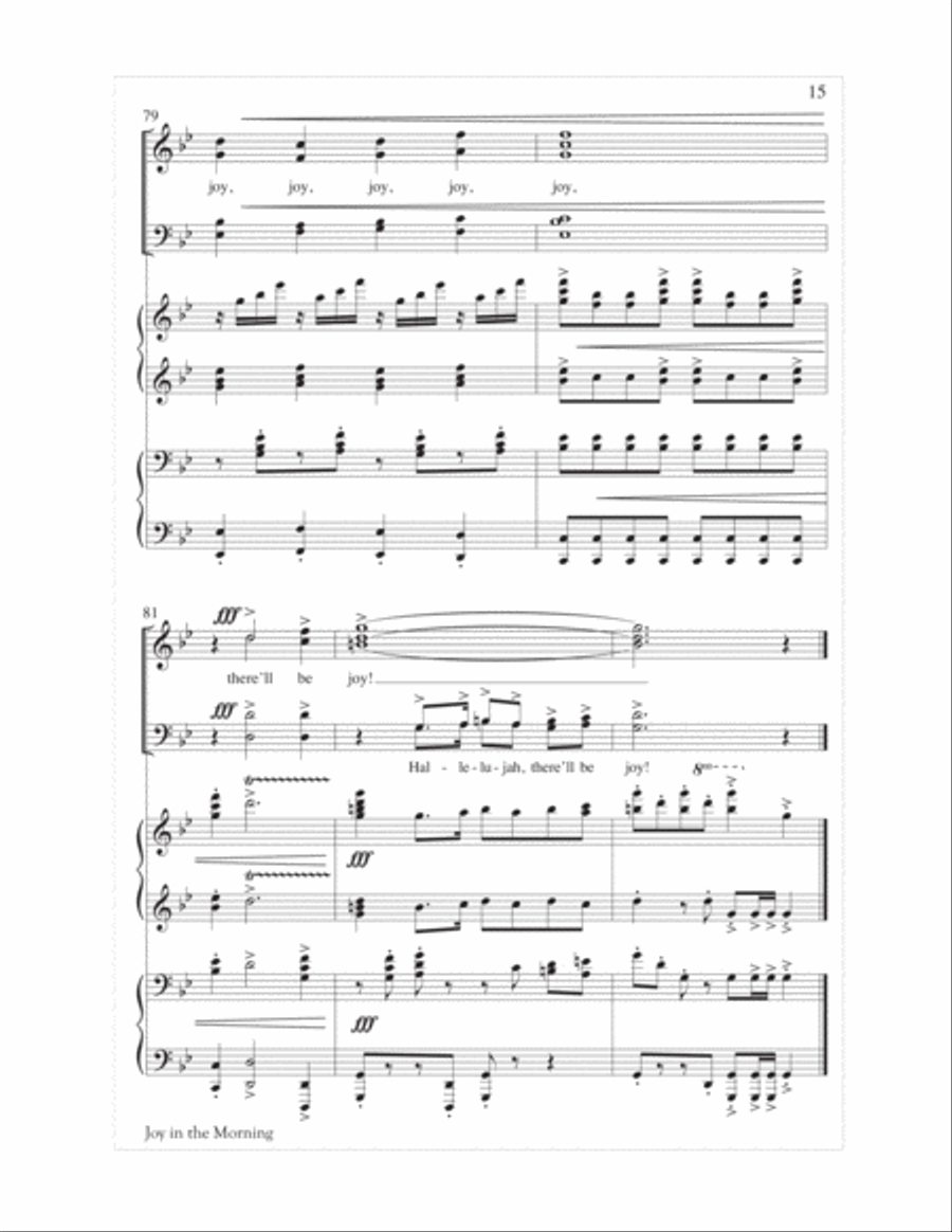 Joy in the Morning Joy in the Morning 4-Part scores gallery preview page 15