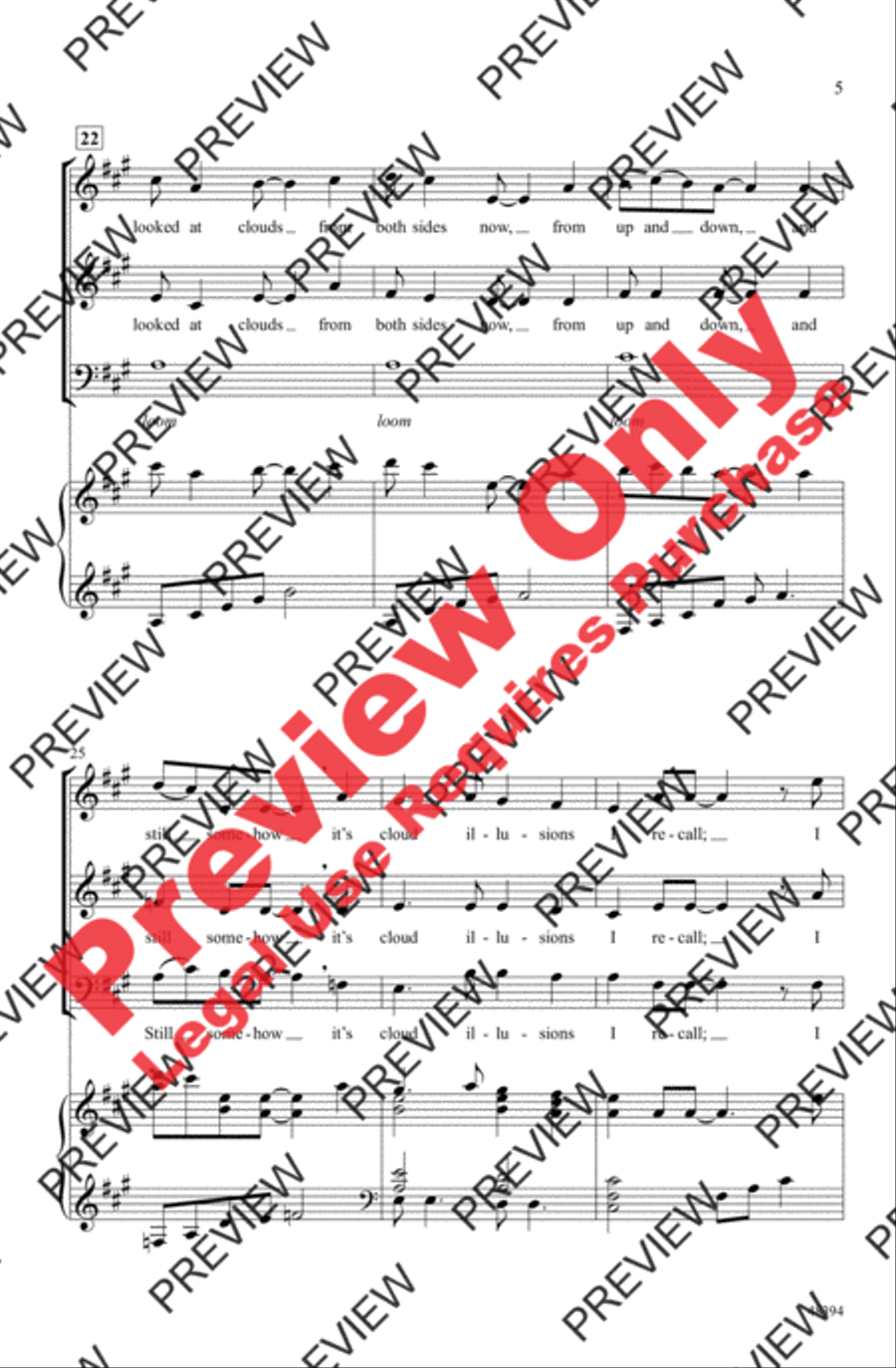 Both Sides Now 3-Part scores gallery preview page 5