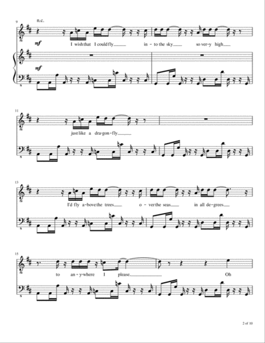 Fly Away Fly Away Voice scores gallery preview page 3