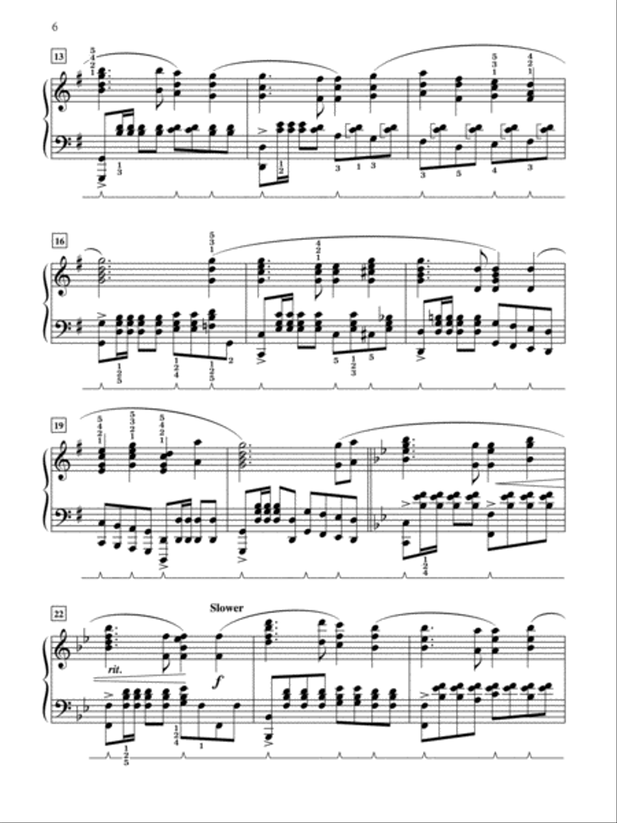 The Spirit of America: 5 Patriotic Songs of Faith, Hope and Courage Arranged for Late Intermediate to Early Advanced Pianists Piano Solo scores gallery preview page 6