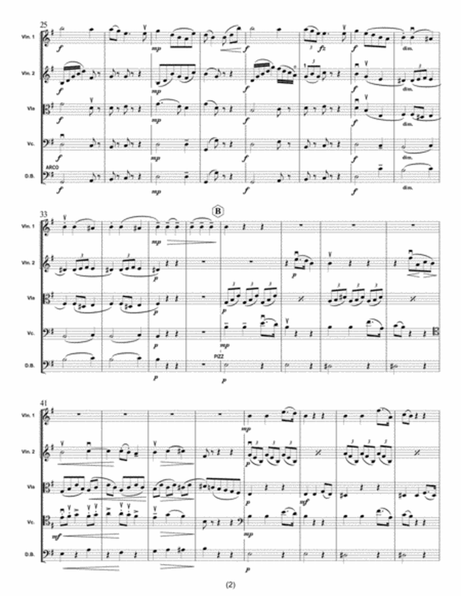 Antonín Dvořák Sonatina op.100 1st movement, arr. for String quintet image number null