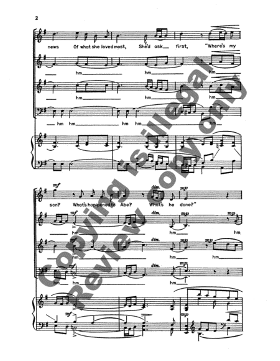 Nancy Hanks 4-Part scores gallery preview page 4
