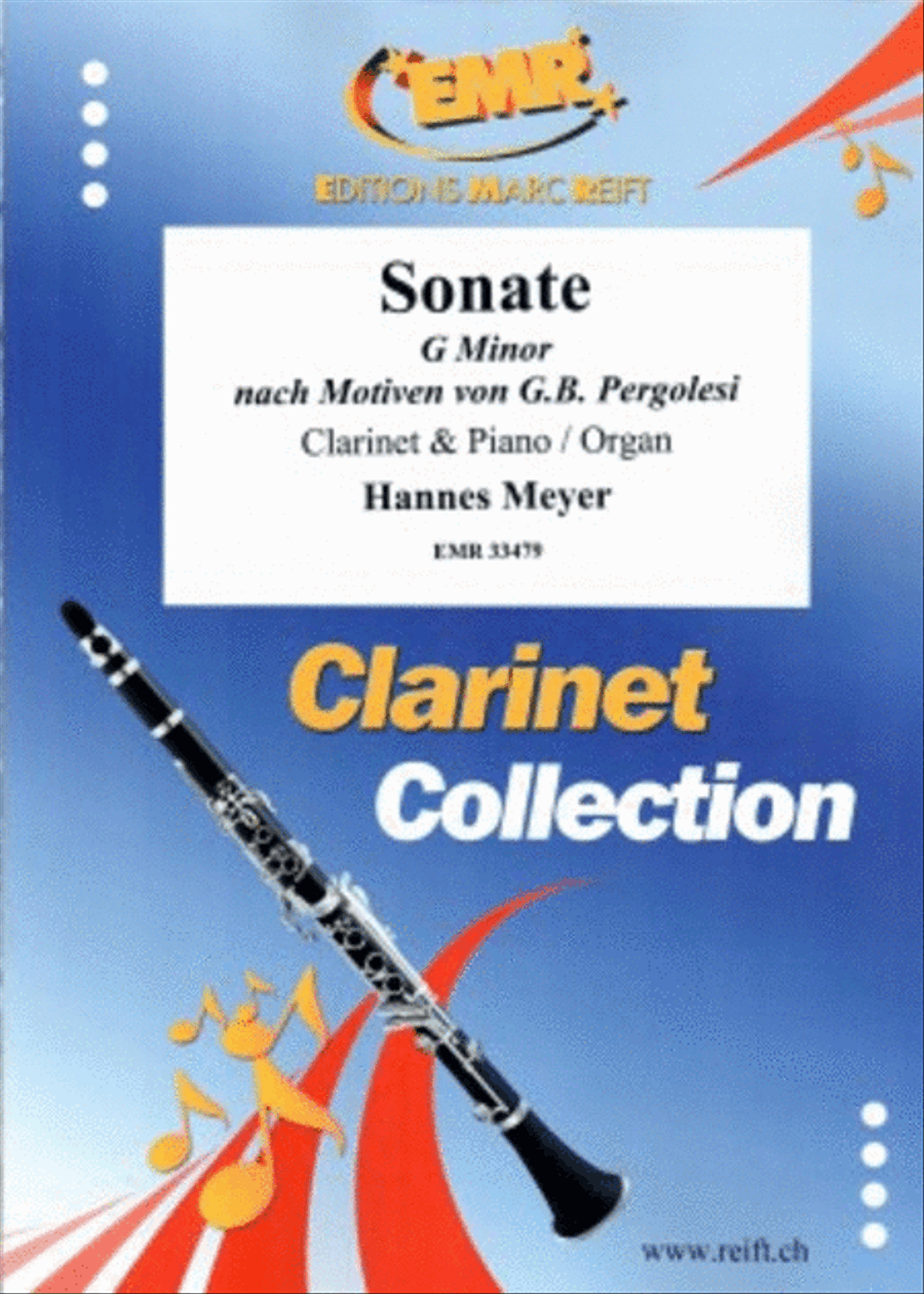 Sonate G Minor Clarinet Solo scores gallery preview page 1