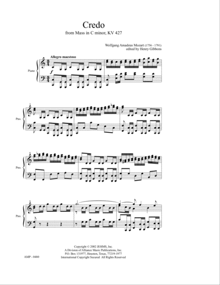 Credo Credo SSATB scores gallery preview page 2