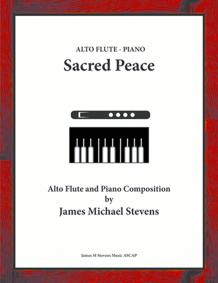 Book cover for Sacred Peace - Alto Flute & Piano