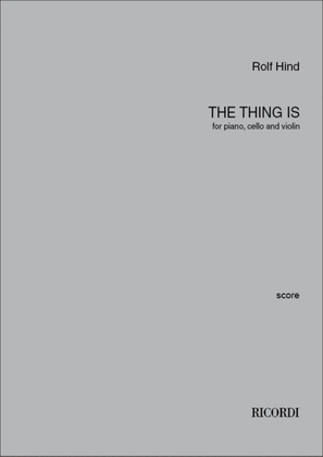 Book cover for The thing is