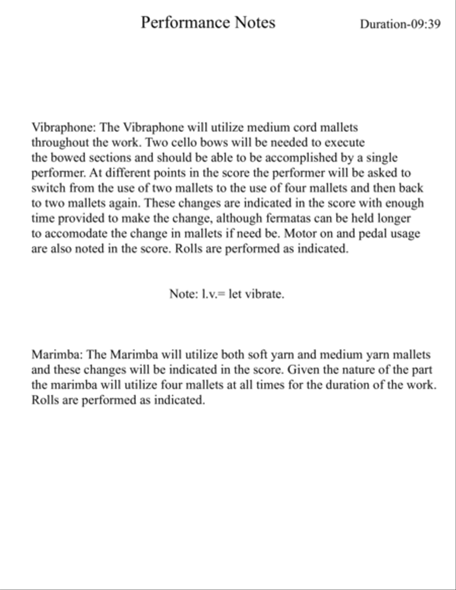 Dream Telepathy Marimba scores gallery preview page 3