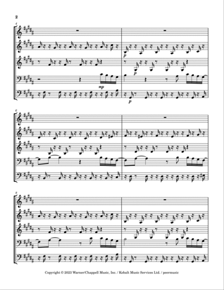 Tattoo Tattoo Brass Quintet scores gallery preview page 2