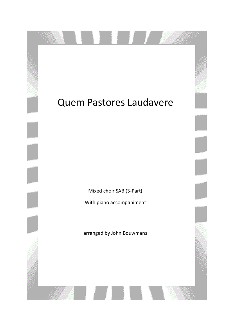 Quem Pastores Laudavere 3-Part scores gallery preview page 1
