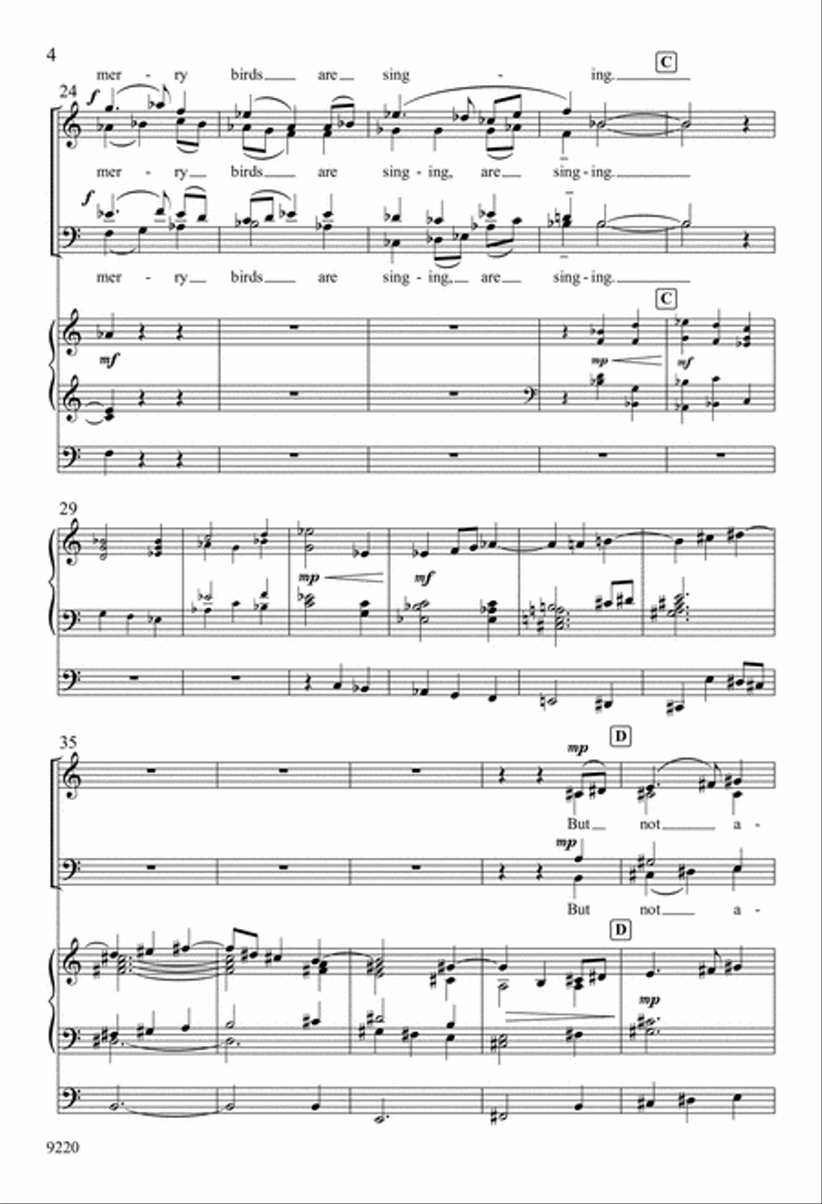 Easter Hymn 4-Part scores gallery preview page 4