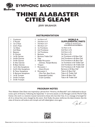 Thine Alabaster Cities Gleam (A Message of Hope for America): Score