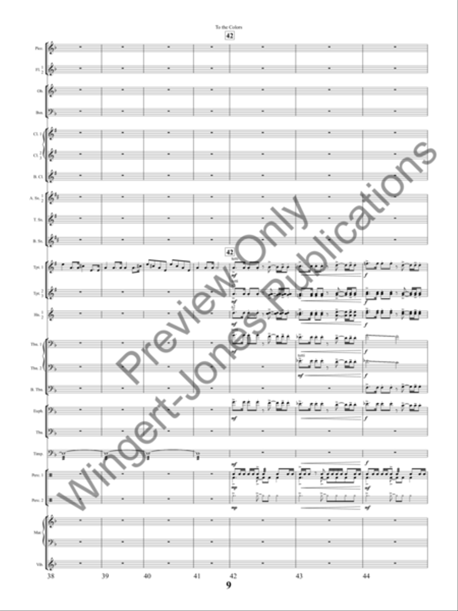 To The Colors Concert Band scores gallery preview page 12