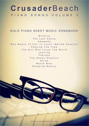Piano Songs Vol 3 - CrusaderBeach - Piano Solo Songbook