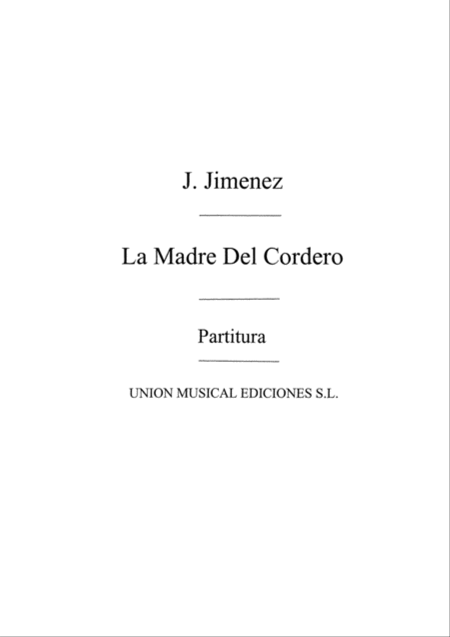 La Madre Del Cordero La Madre Del Cordero Score scores gallery preview page 1