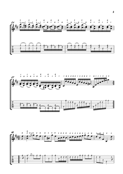 Gigue in D major BWV 1012