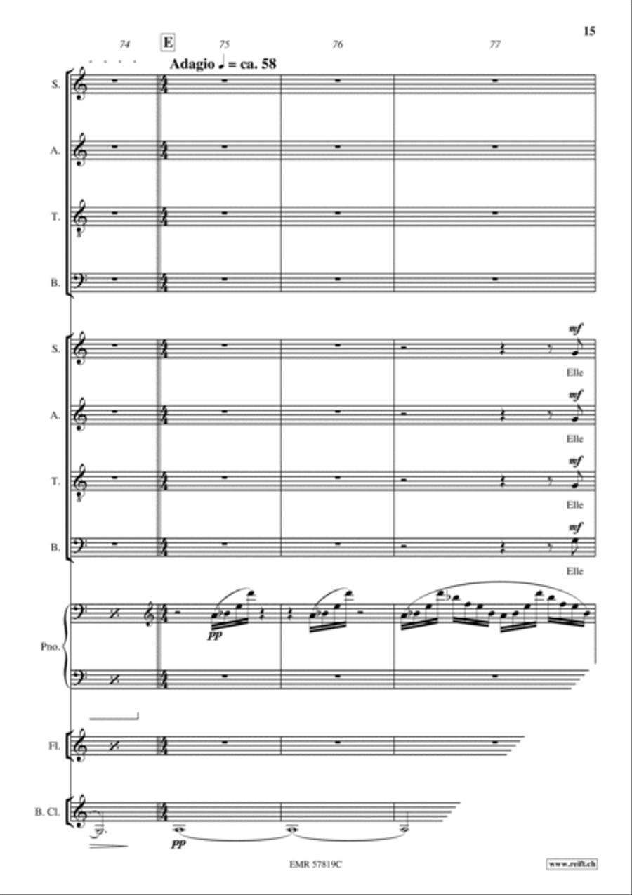Je sais maintenant que je ne possede rien Mixed Choir scores gallery preview page 16