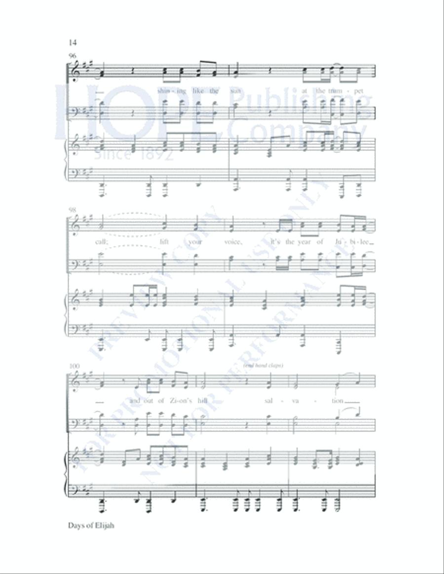 Days of Elijah Days of Elijah Choir scores gallery preview page 15