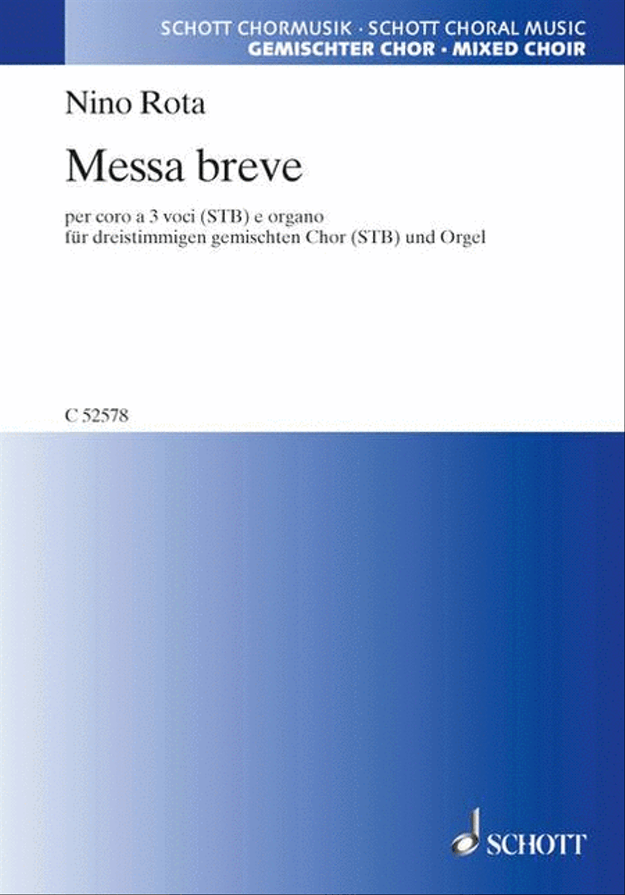 Messa Breve For Mixed Choir (3 Voices Stb) And Organ