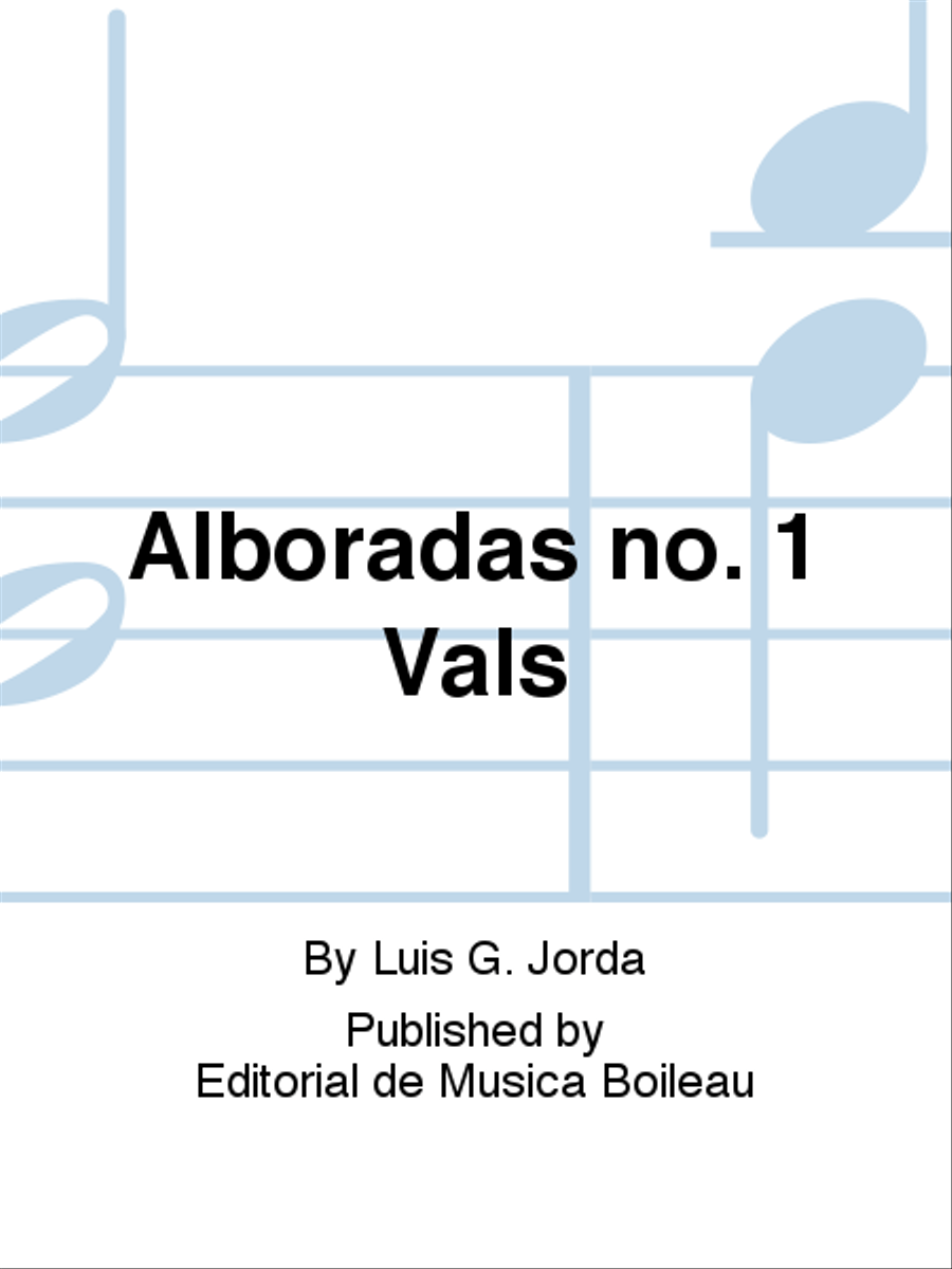 Alboradas no. 1 Vals Alboradas no. 1 Vals Piano Solo scores gallery preview page 1