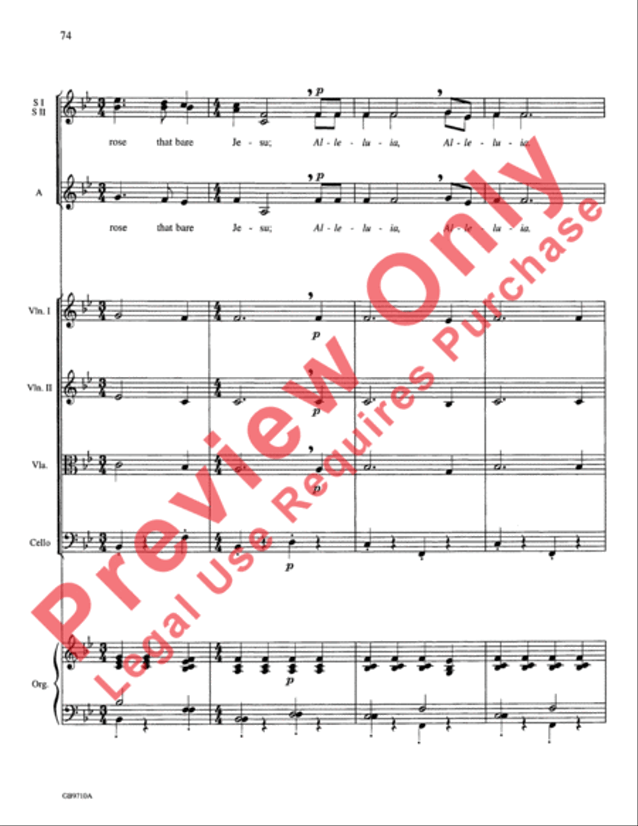 A Festival of Lessons and Carols Choir scores gallery preview page 75