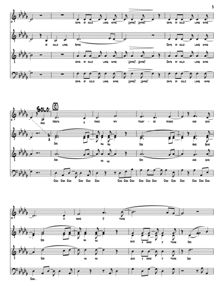 Auld Lang Syne (as performed by Straight No Chaser) - SATB