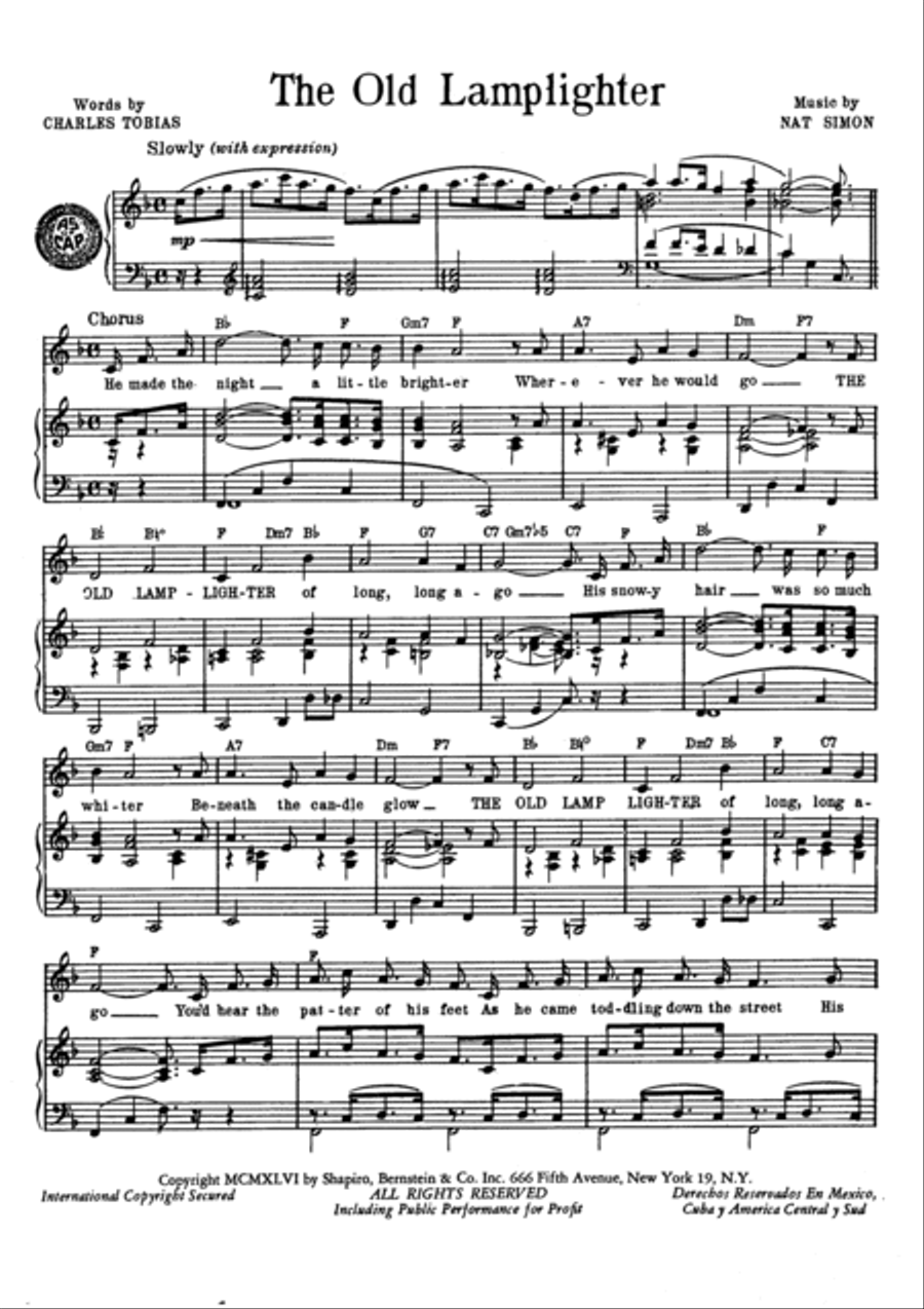 The Old Lamplighter Voice scores gallery preview page 2