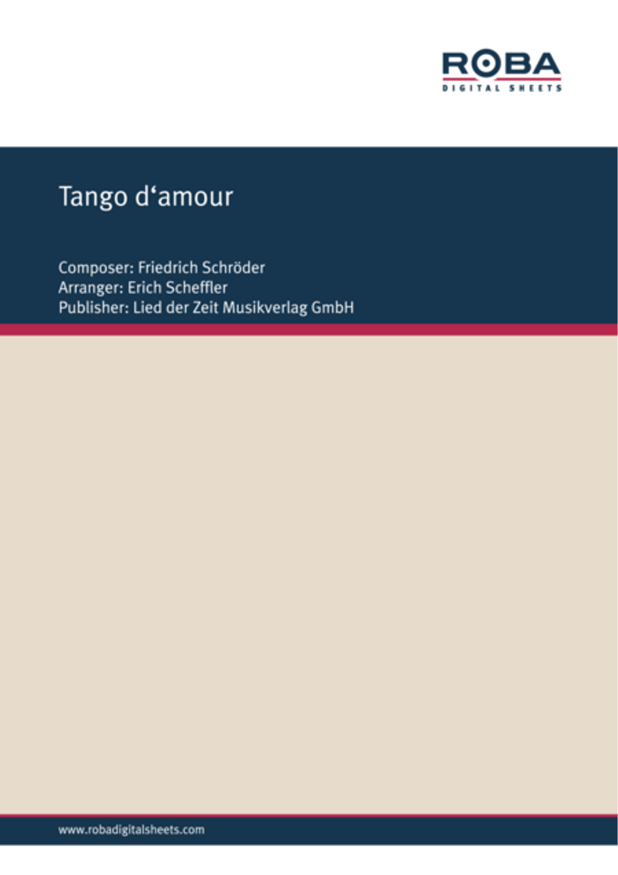 Tango d'amour Tango d'amour Trombone scores gallery preview page 1