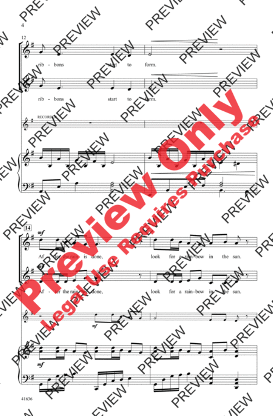 Ribbons in the Sky Ribbons in the Sky 2-Part scores gallery preview page 4