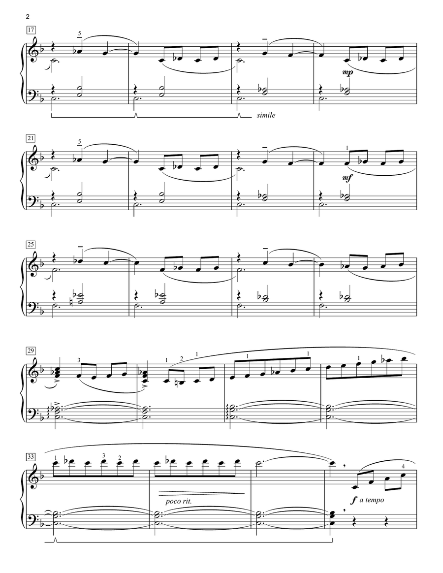 Cafe de Paris Piano Solo scores gallery preview page 2