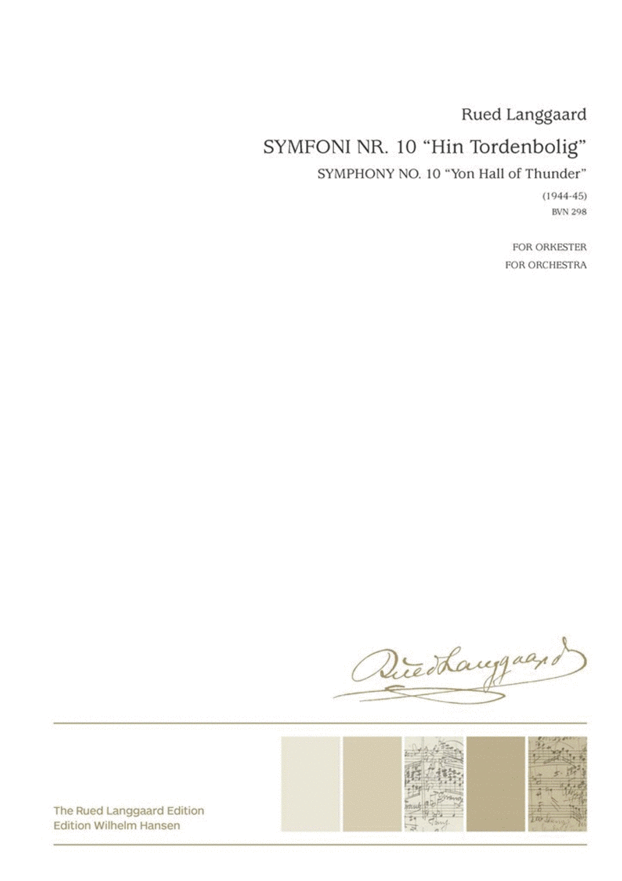 Symphony No.10 'Hin Tordenbolig' Orchestra scores gallery preview page 1