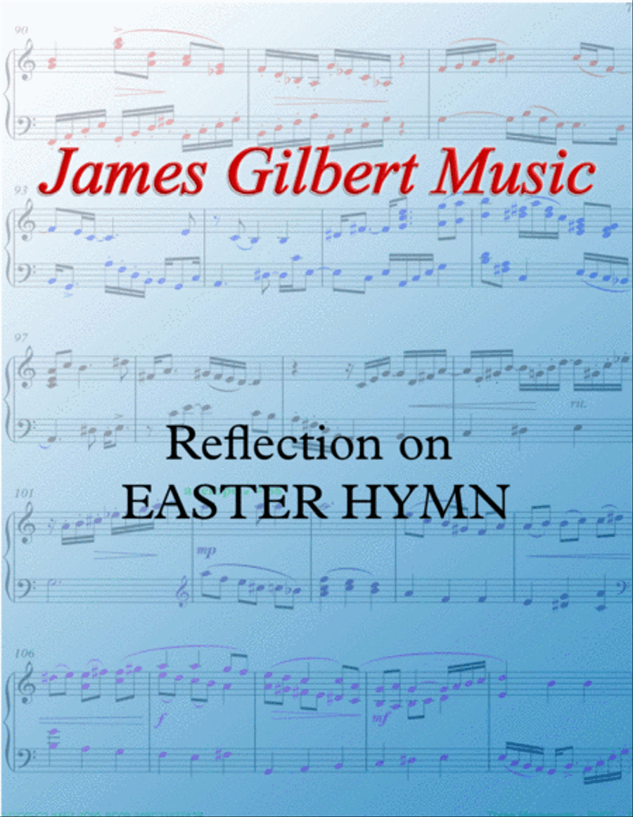 Reflection on EASTER HYMN Organ Solo scores gallery preview page 1