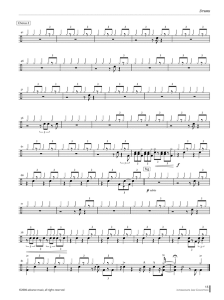 Intermediate Jazz Conception Drums Accompanying